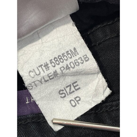 NYDJ Hayden Straight Leg Jeans Size 0P Mid Rise Blue Dark Wash Denim Business - Picture 7 of 9